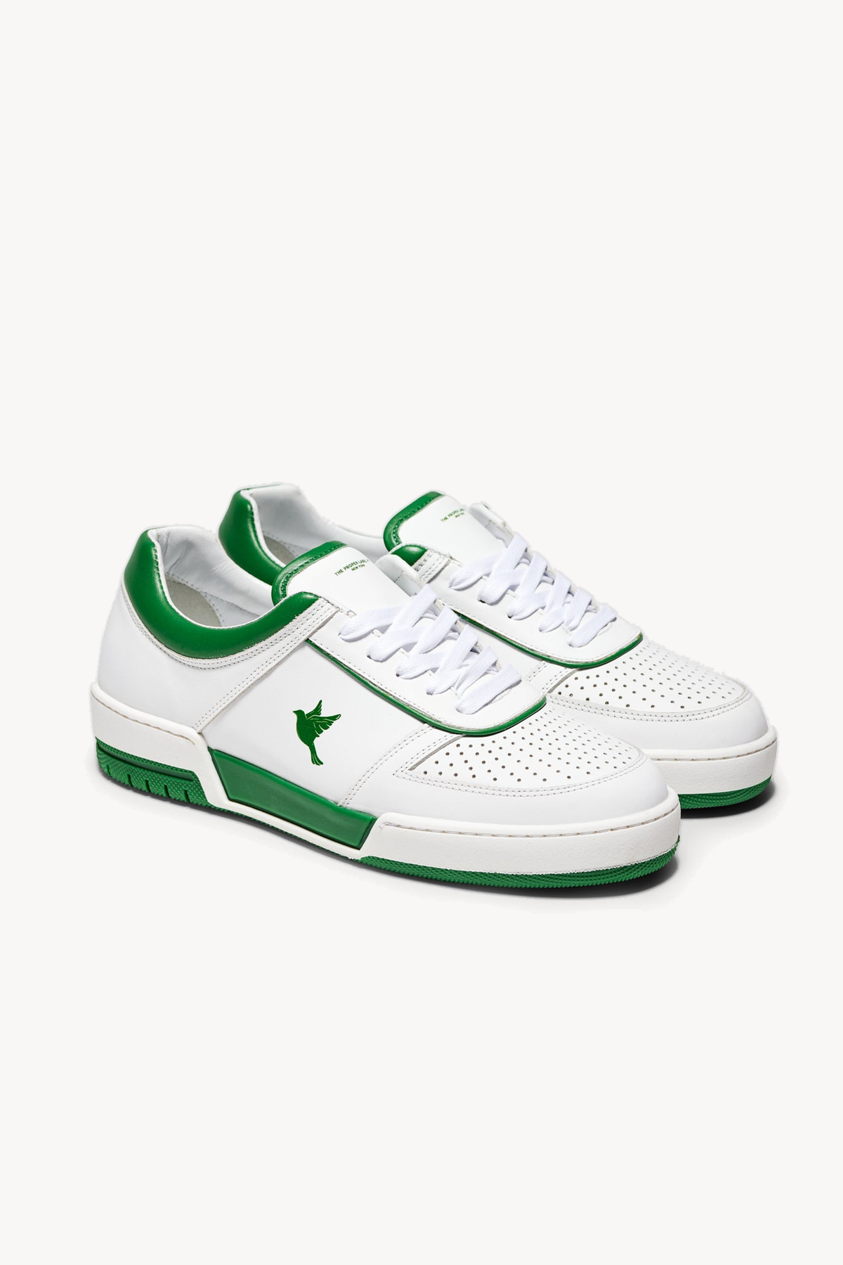 The PR003 — White / Green — studio view 02