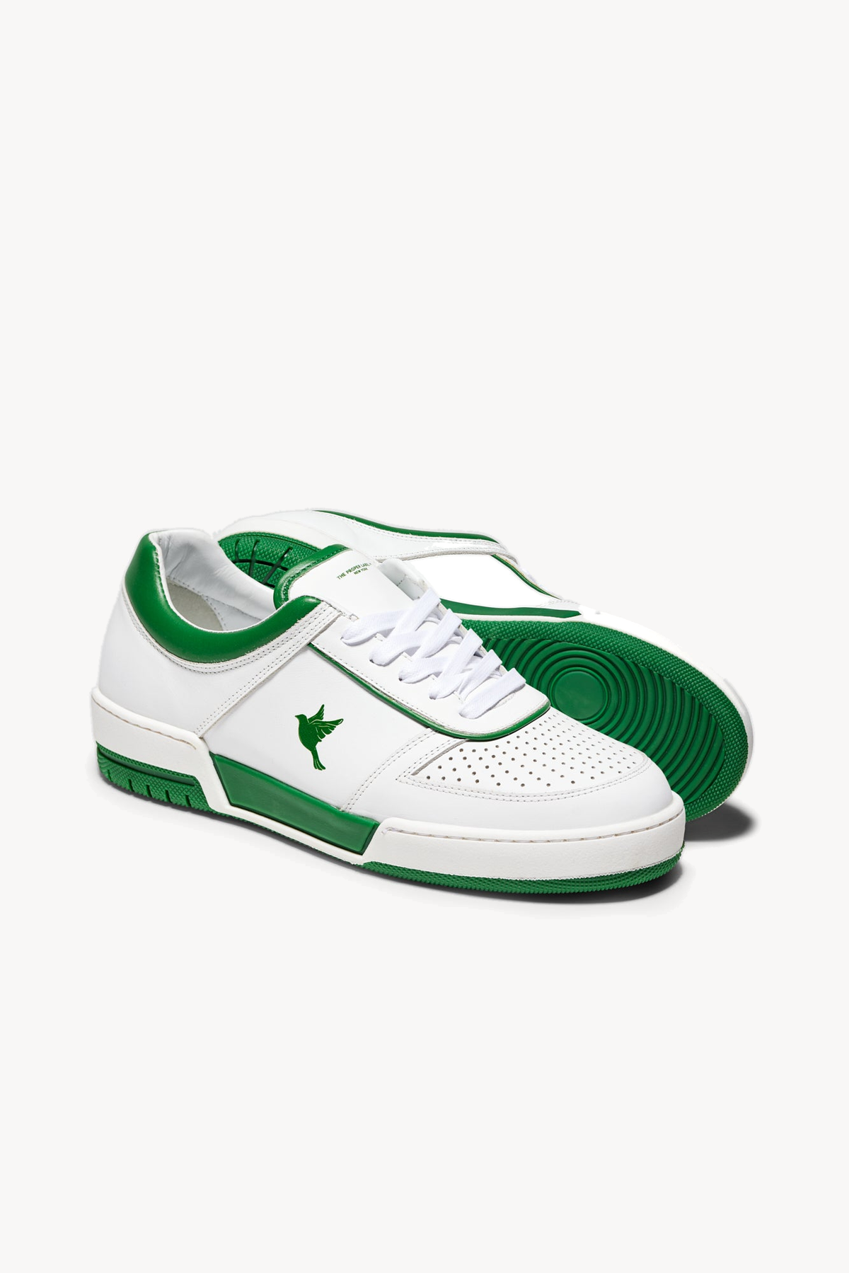 The PR003 — White / Green — studio view 04
