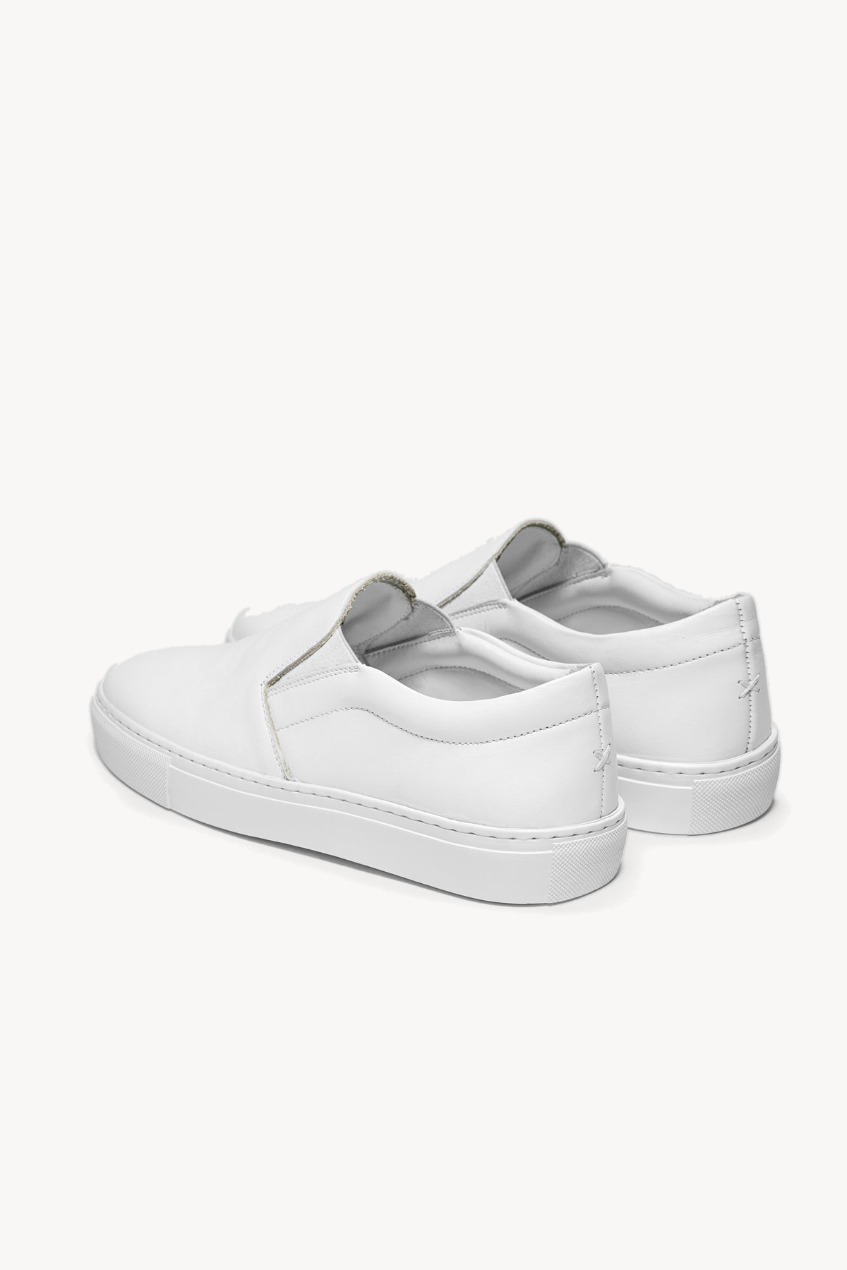 The Proper Slip-On — White — studio view 03