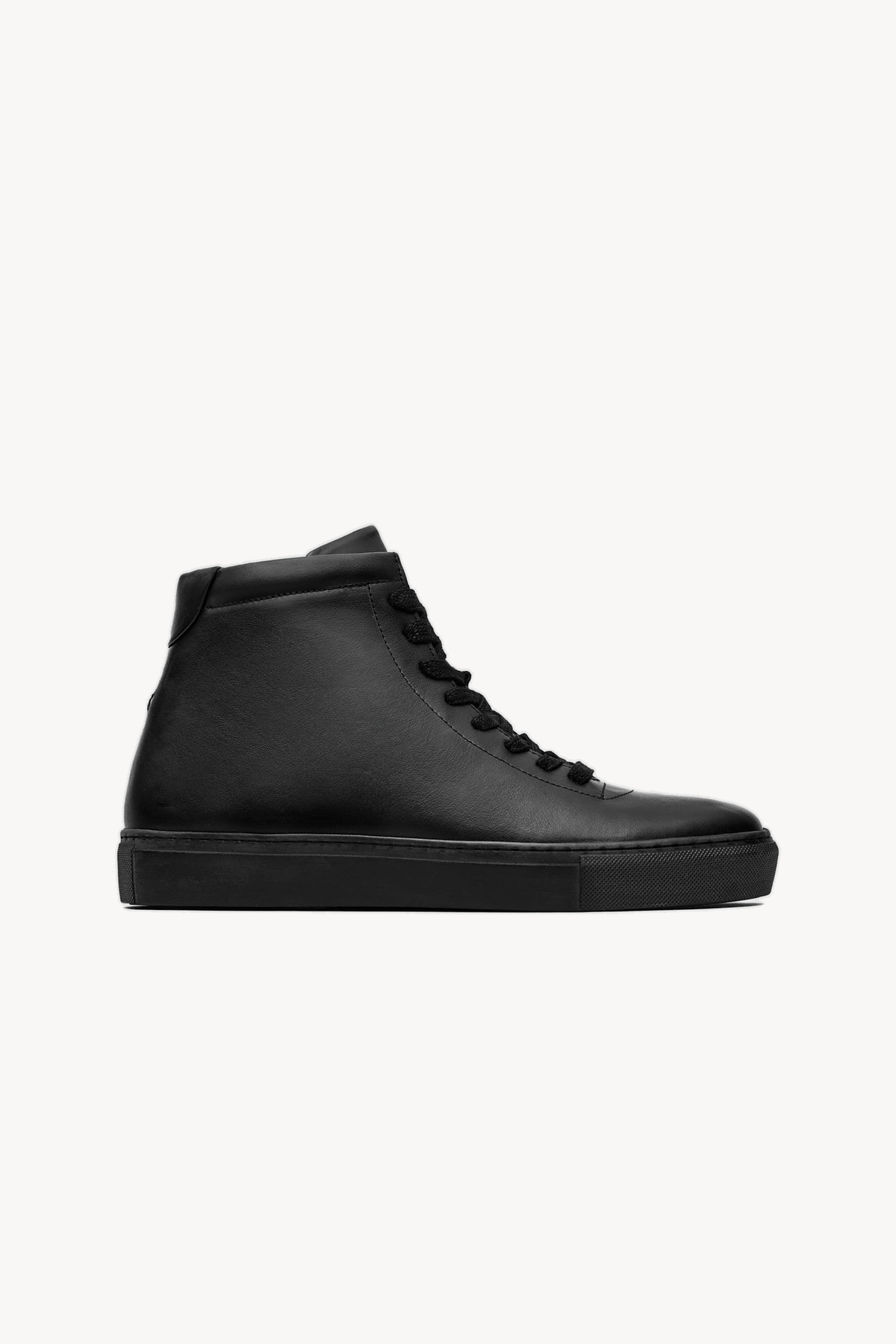 The Proper High-Top Sneaker — Black — studio view 01