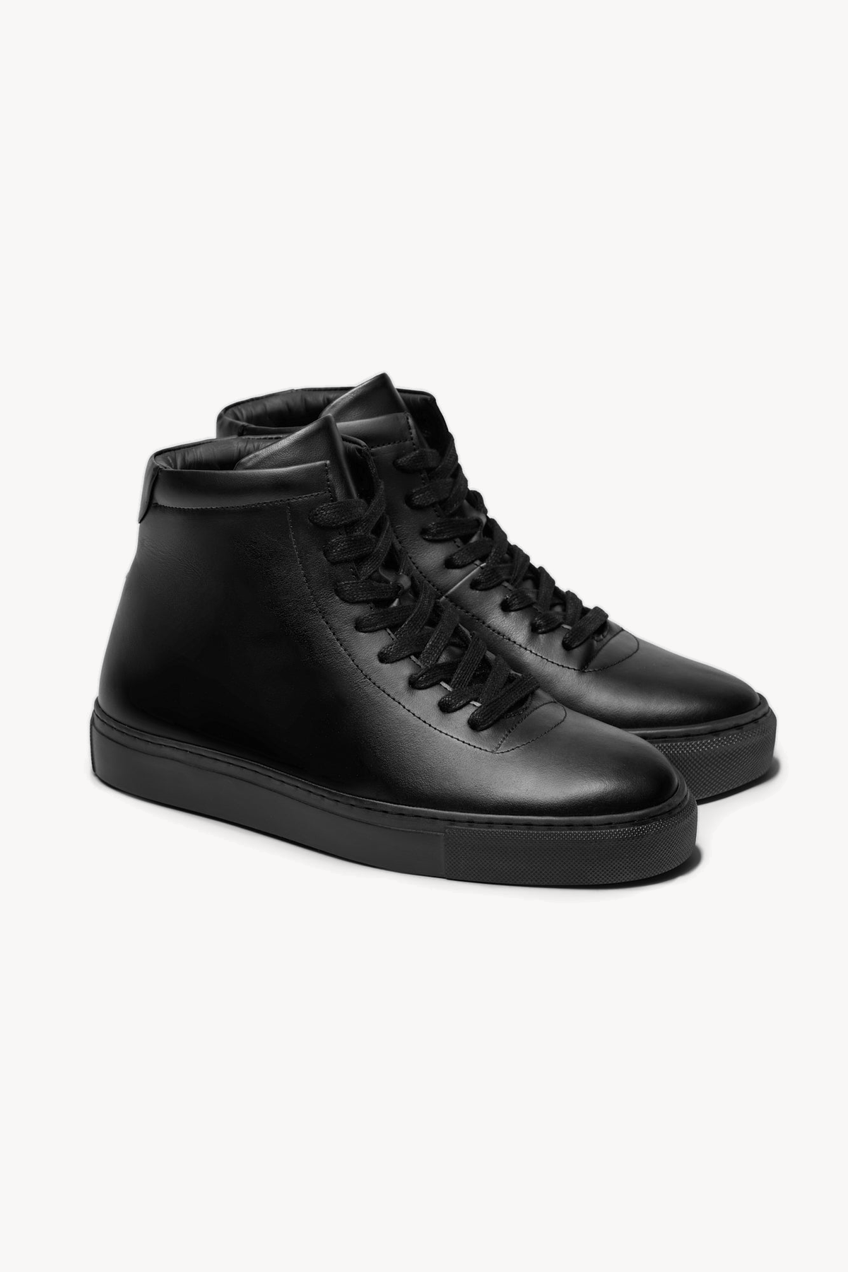 The Proper High-Top Sneaker — Black — studio view 02
