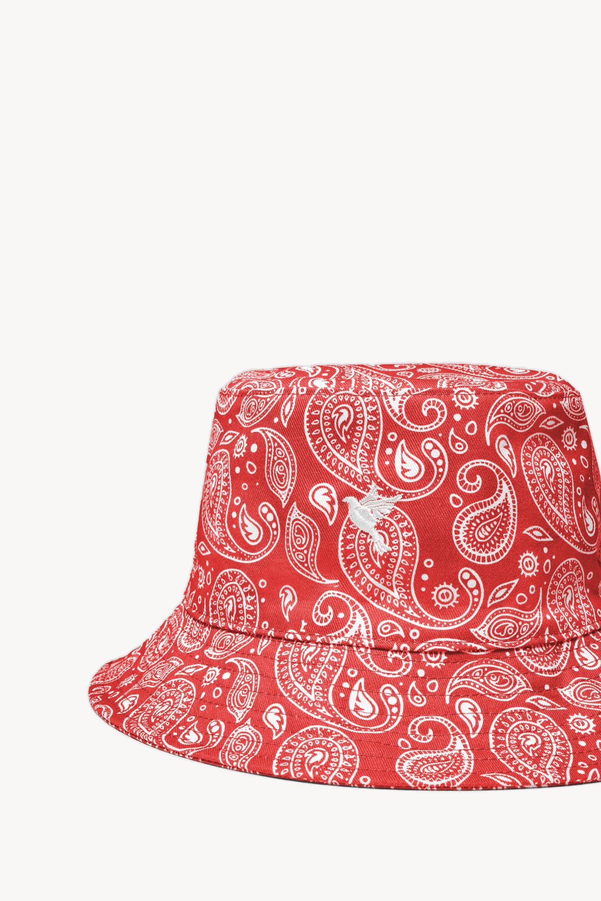 Paisley bucket hat — red — 2