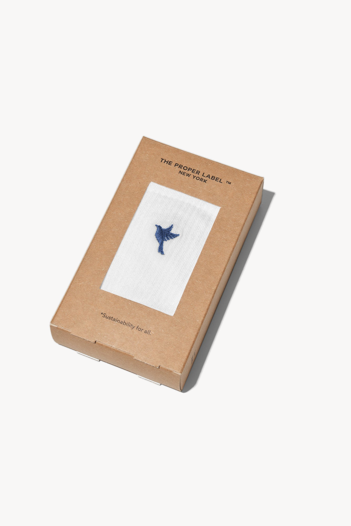 Dove socks — white / blue — 3