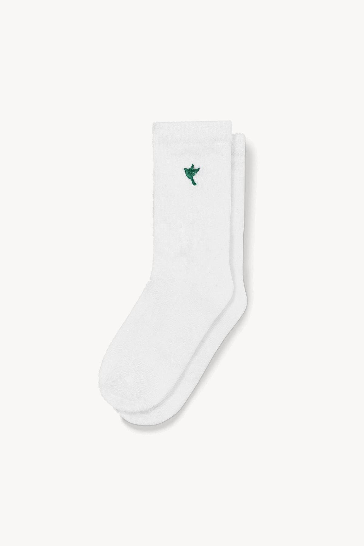 Dove socks — white / green — 1