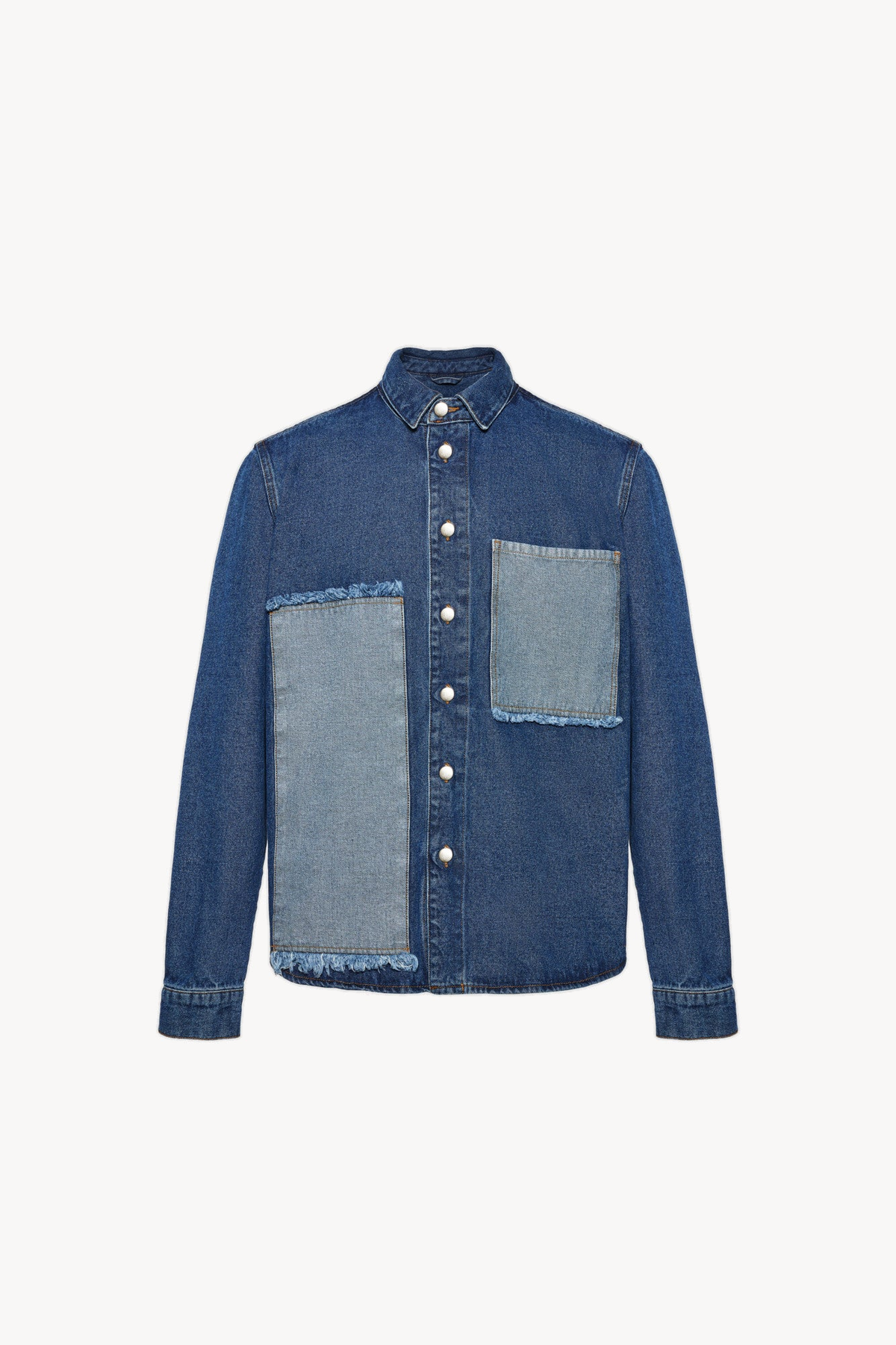 Patchwork denim shirt — 1