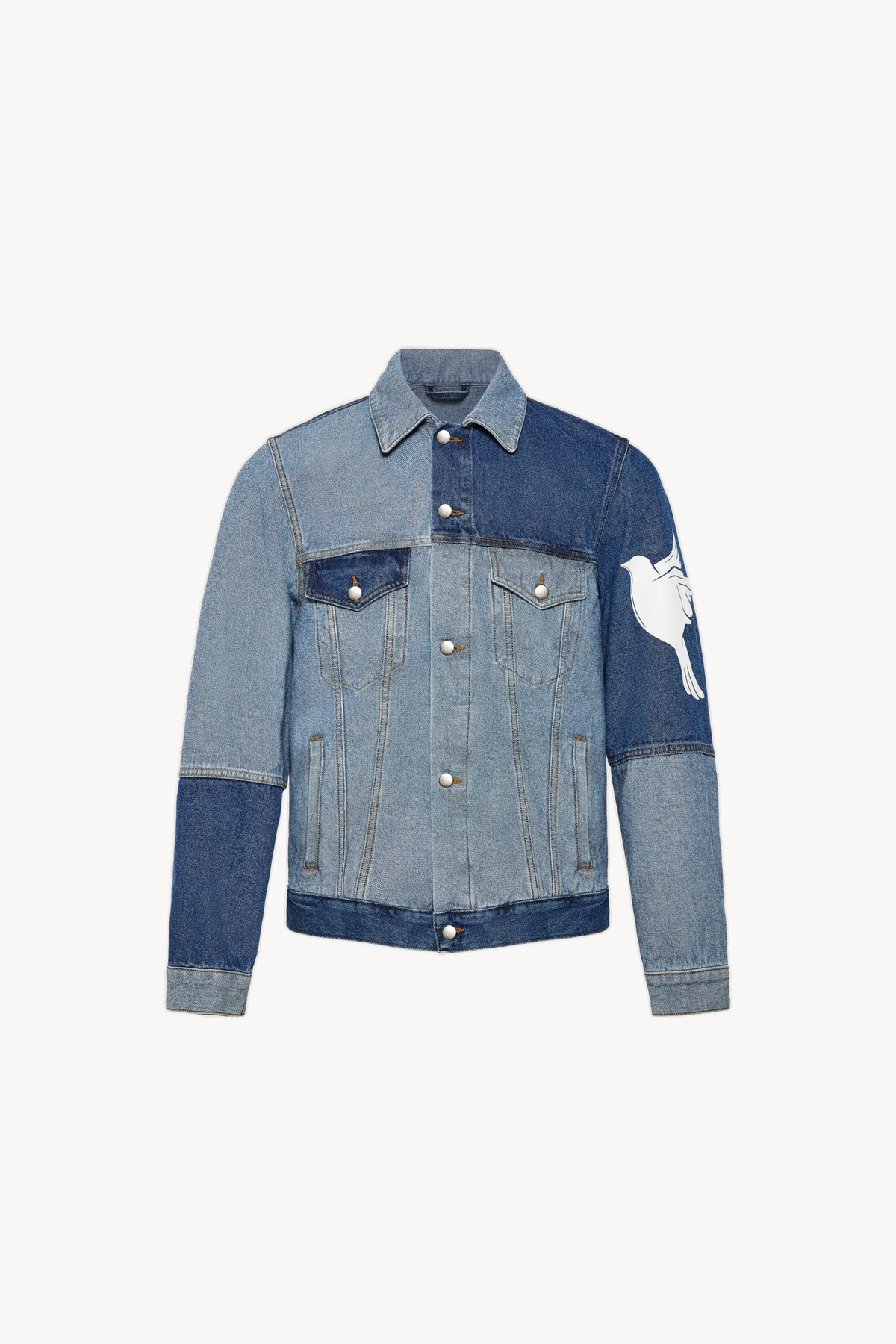 Two-tone denim jacket — 1