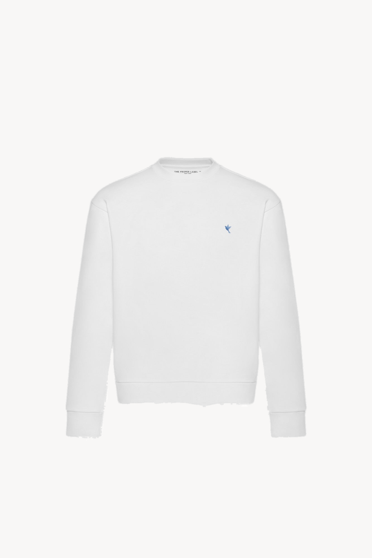 Dove sweatshirt — white / blue — 1