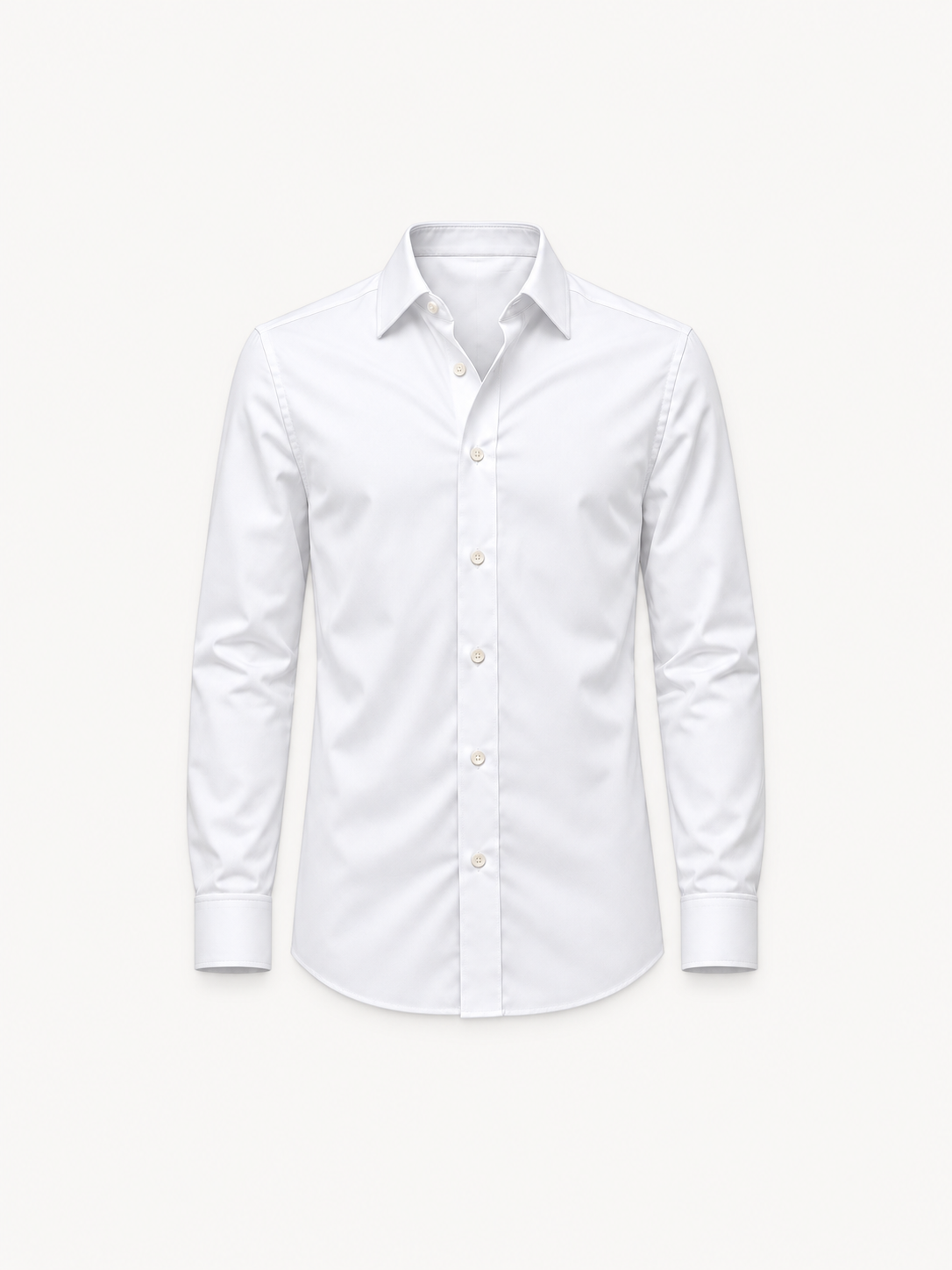 The Proper Poplin Shirt — Blanc — principal product view