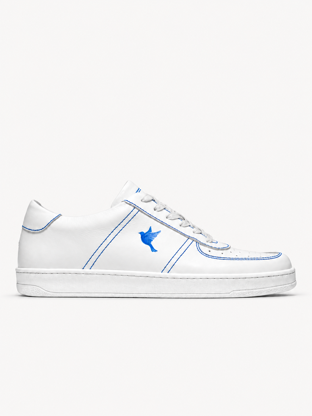 The Proper Fly Sneaker — White / Blue — principal product view