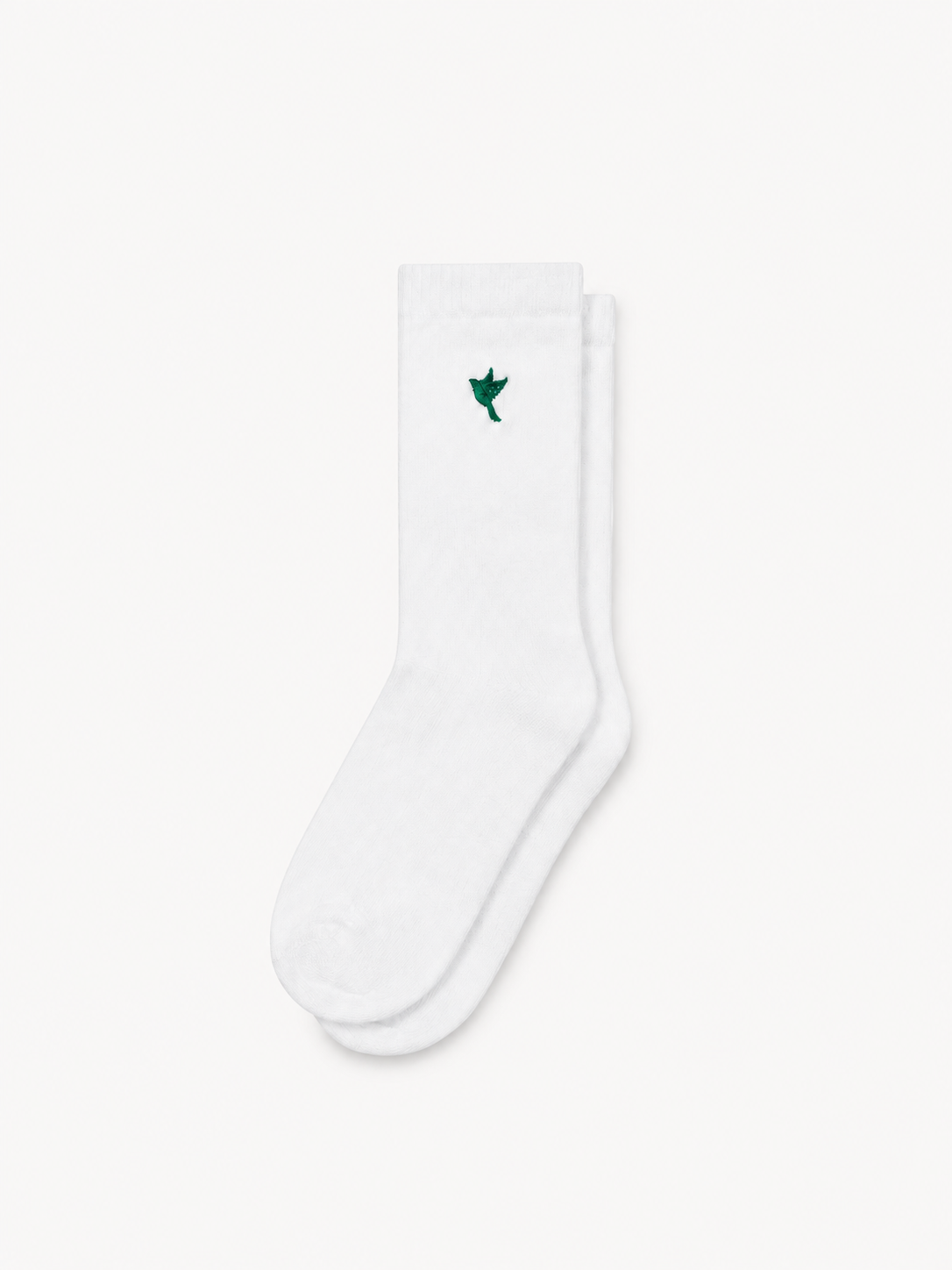 Dove socks — white / green — Archive 2023 — principal product view
