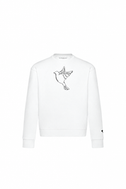 Dove outline sweatshirt — single product view on the Maison studio background.