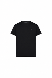 Dove T-shirt — black — single product view on the Maison studio background.
