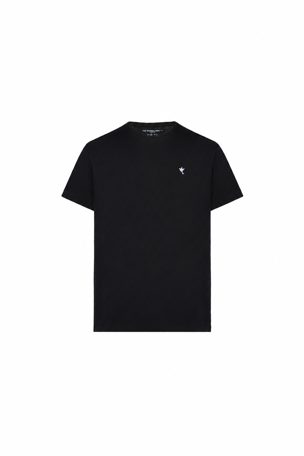 Dove T-shirt — black — single product view on the Maison studio background.