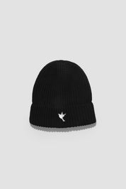 Ribbed Dove beanie — black — 1
