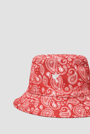 Paisley bucket hat — red — 2