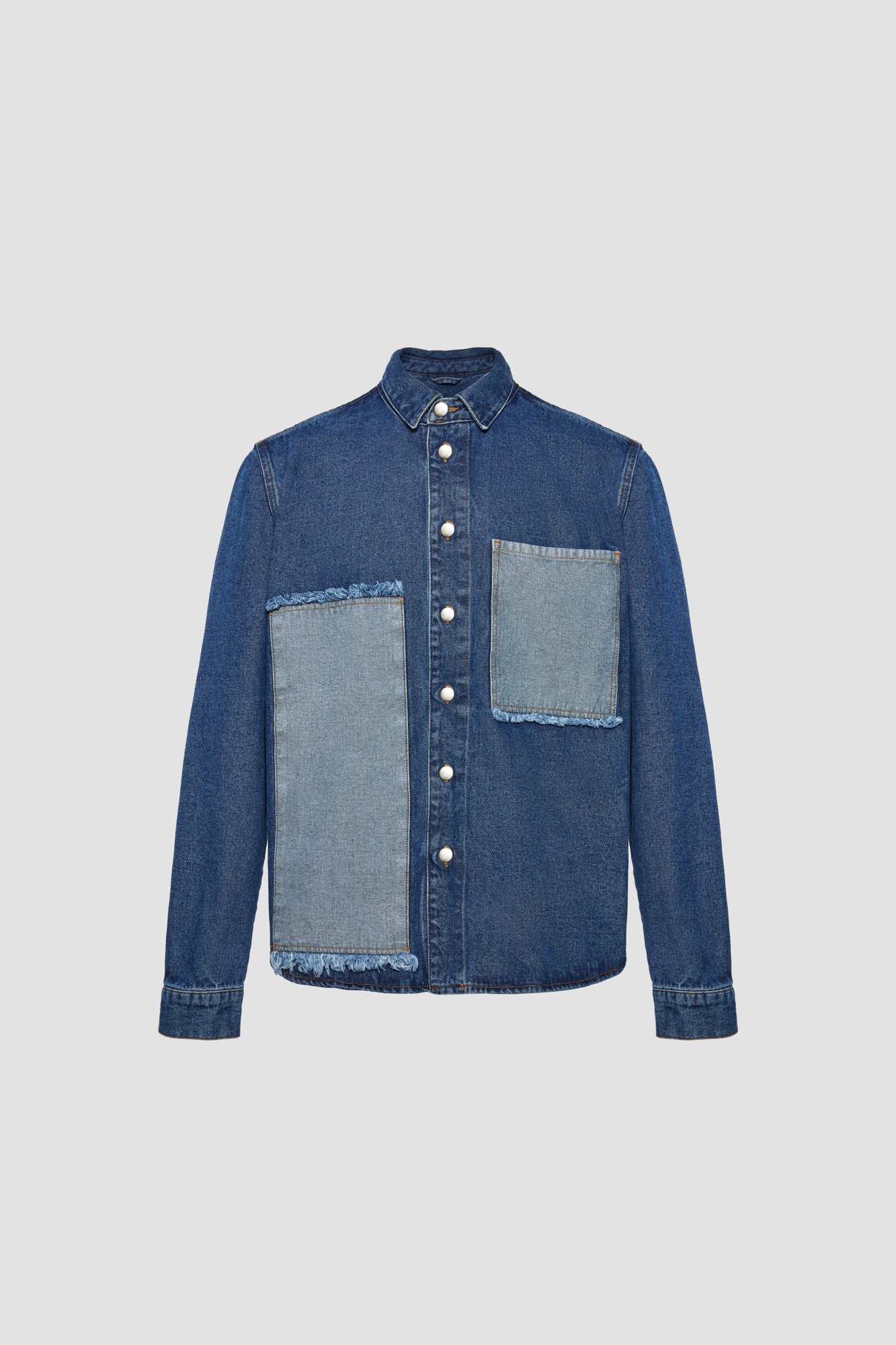 Patchwork denim shirt — 1