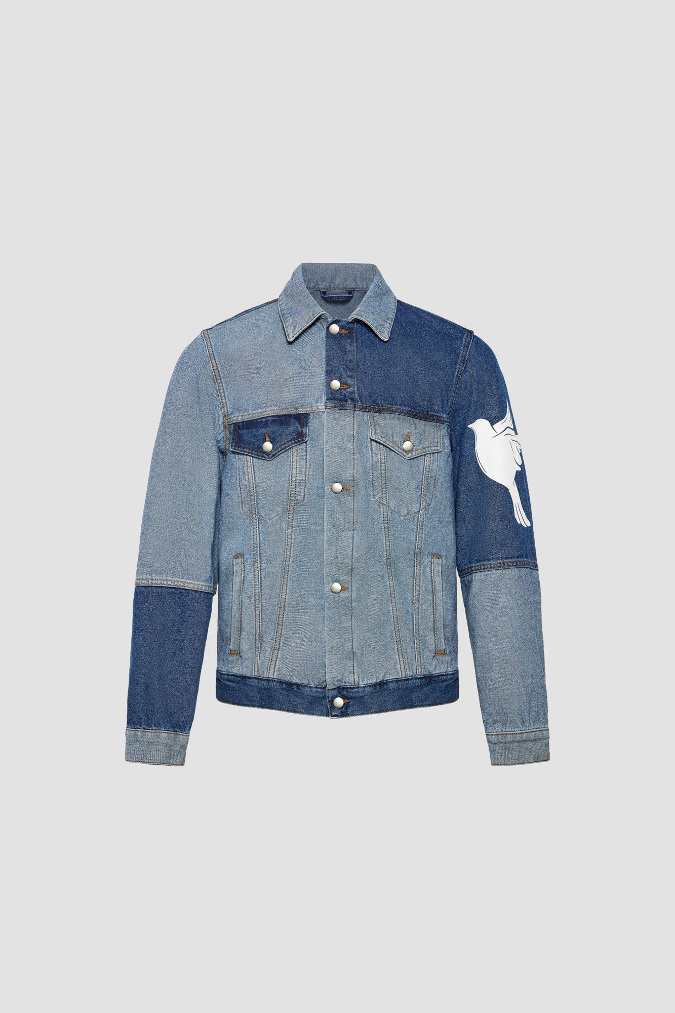 Two-tone denim jacket — 1