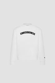 Consciousness sweatshirt — white — 1