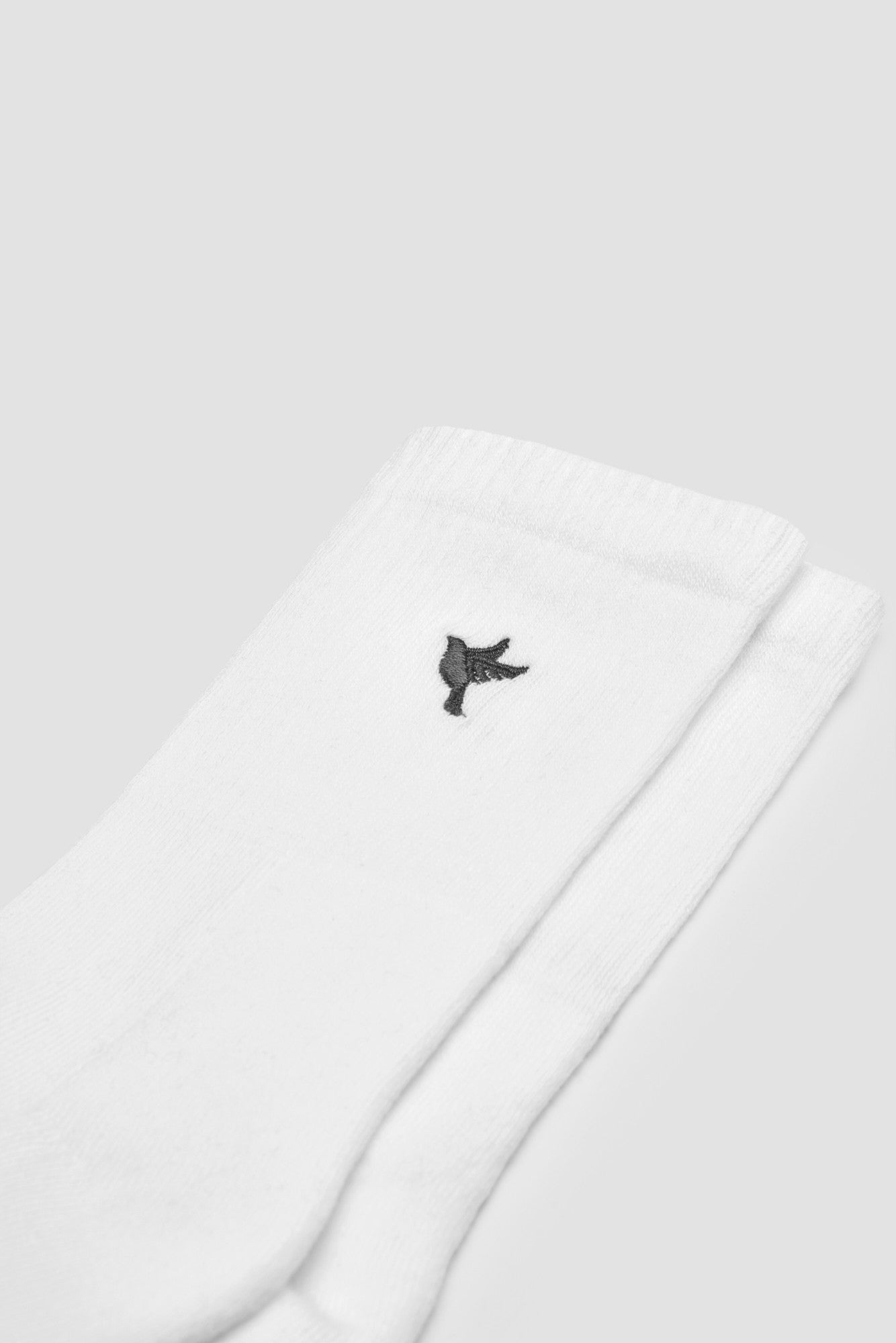Dove socks — white / black — 2