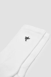 Dove socks — white / black — 2