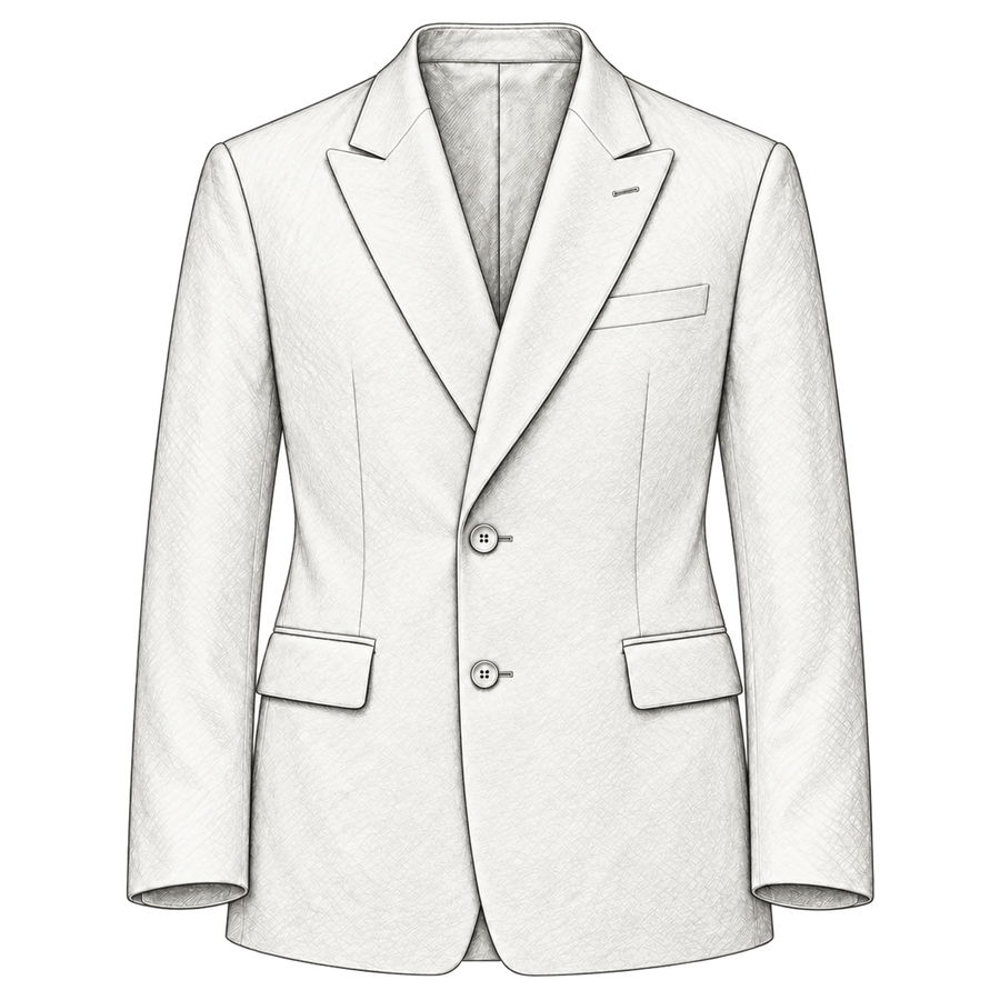 Single-breasted jacket illustration