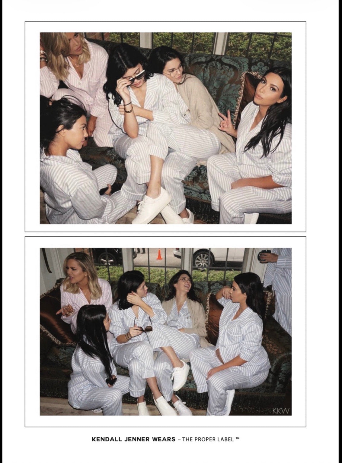 Informal group photograph showing a pair of white sneakers, first image.