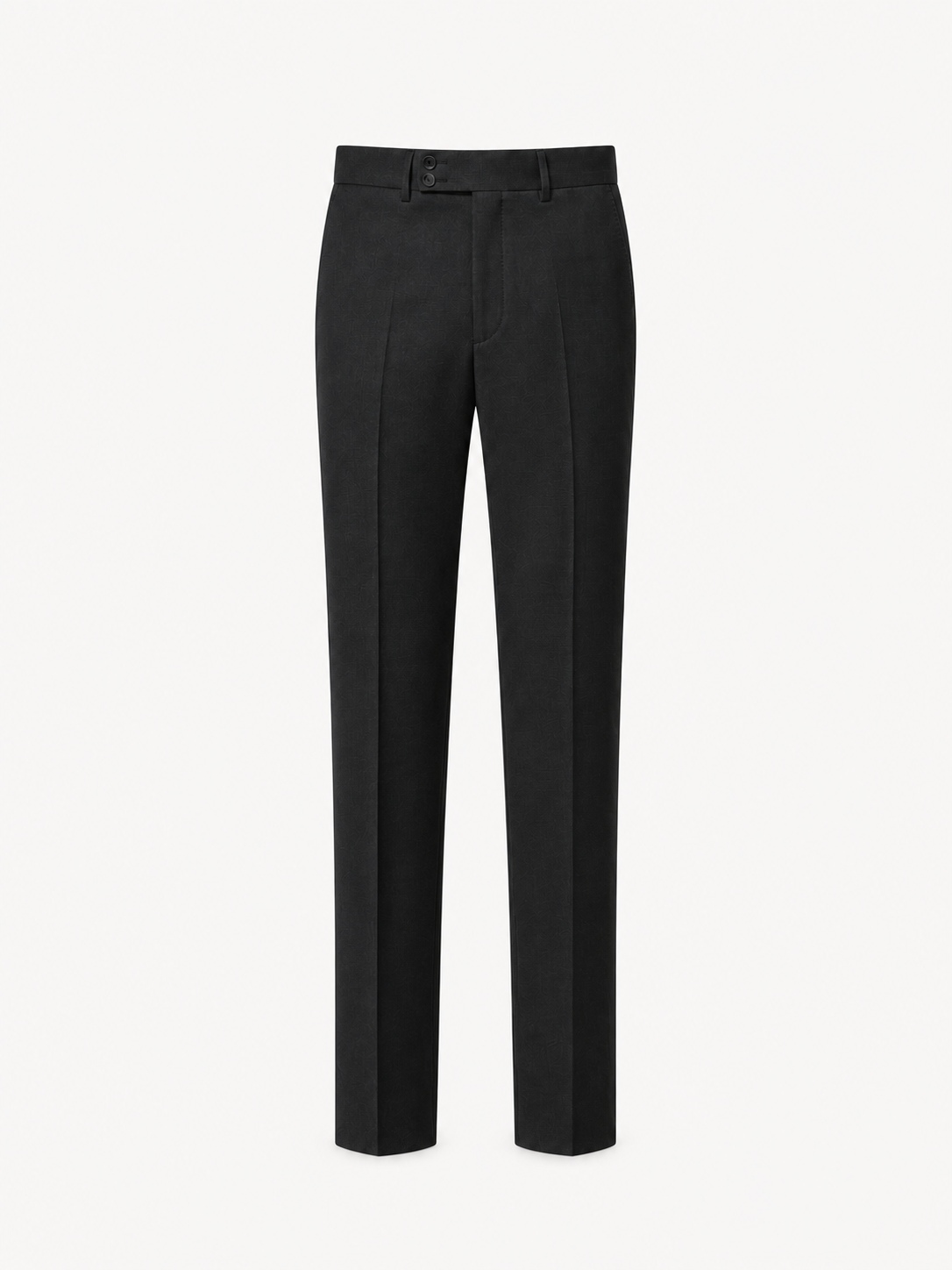 The Proper Wool Trousers — Noir — front catalogue view