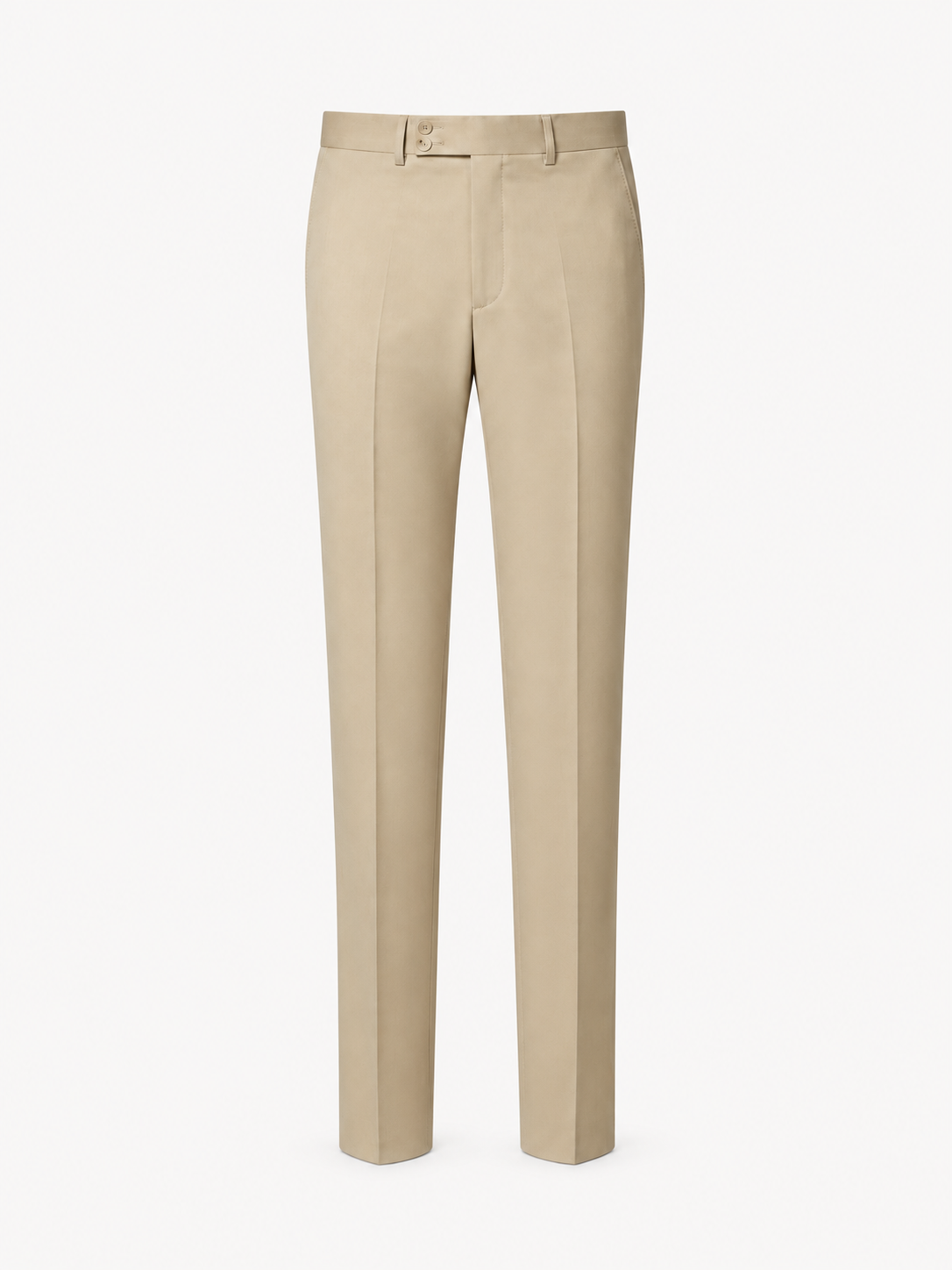 The Proper Wool Trousers — Beige — front catalogue view