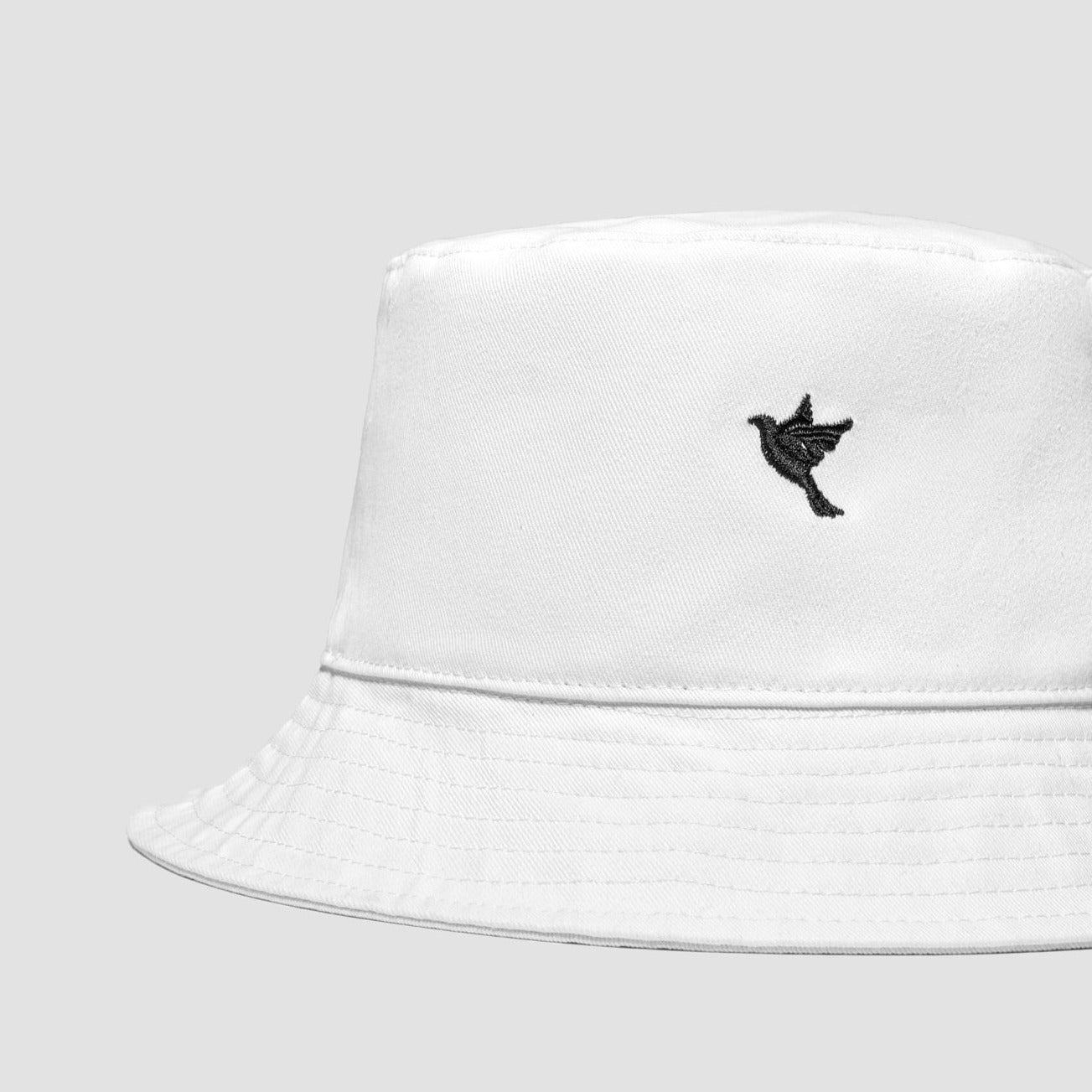 BY TPL ® Bucket Hat White [Navy Blue Dove] - The Proper Label ™