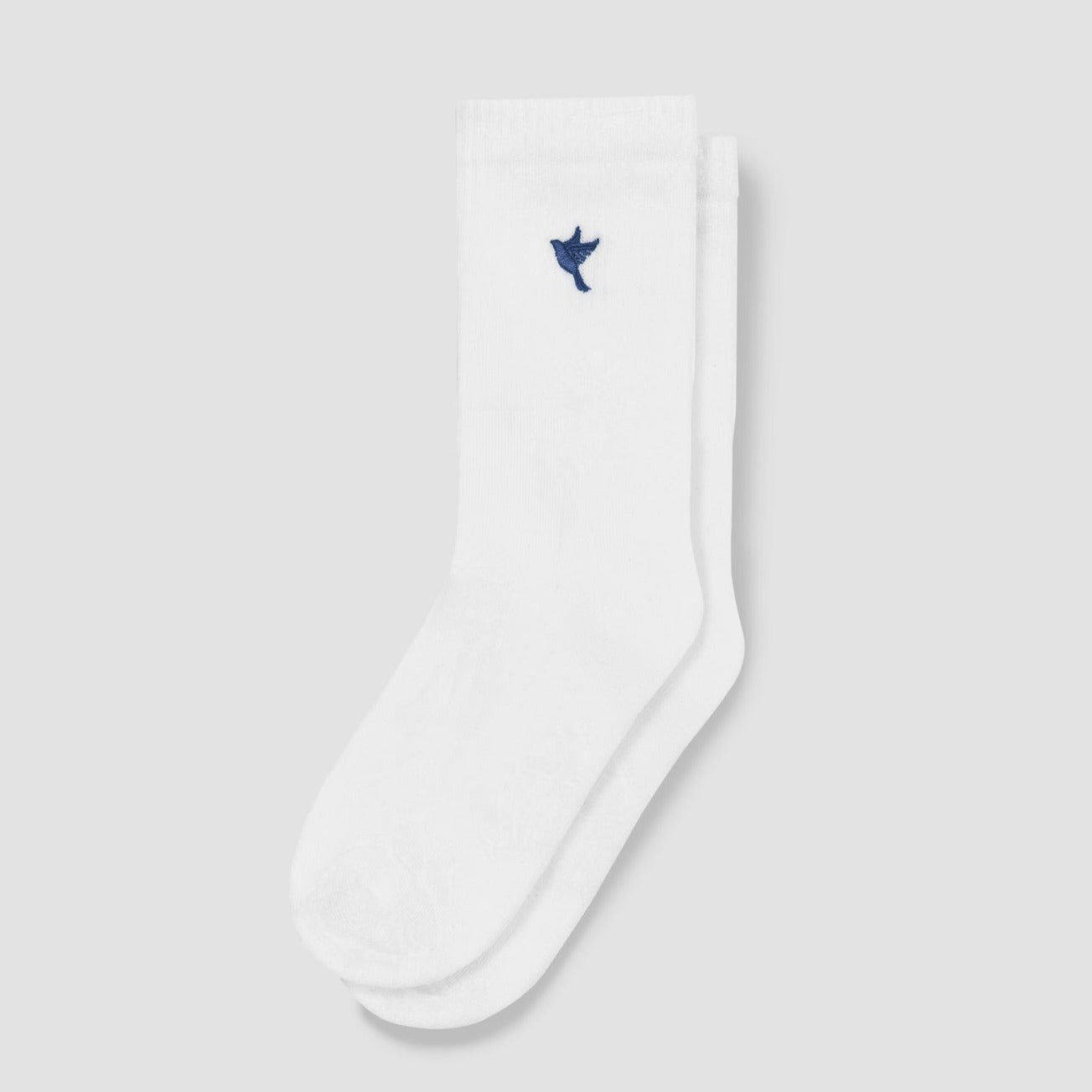 BY TPL ® Solo Socks White [Blue Dove] - The Proper Label ™
