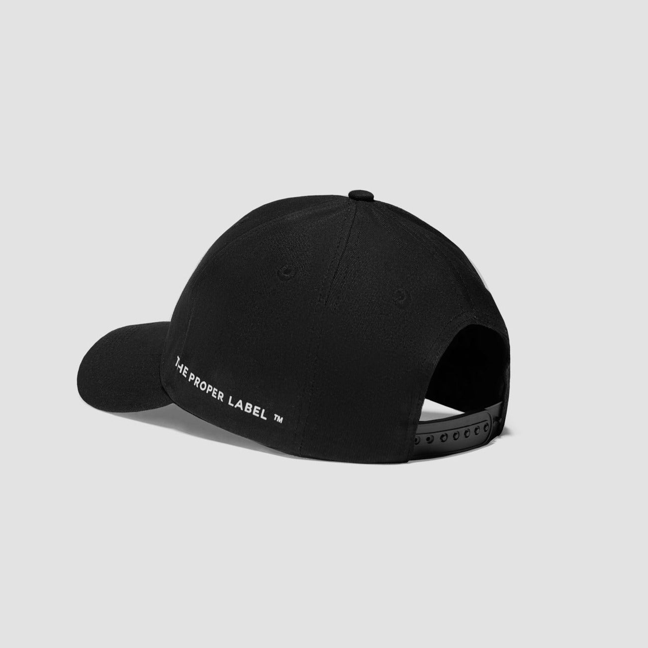 The Proper Baseball Cap ™ Black [White Dove] - The Proper Label ™