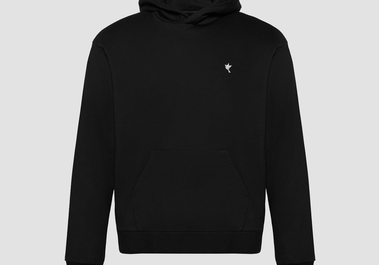The Proper Hoodie ™ Black [White Dove] - The Proper Label ™