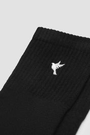 The Proper Socks ™ Black [White Dove] - The Proper Label ™