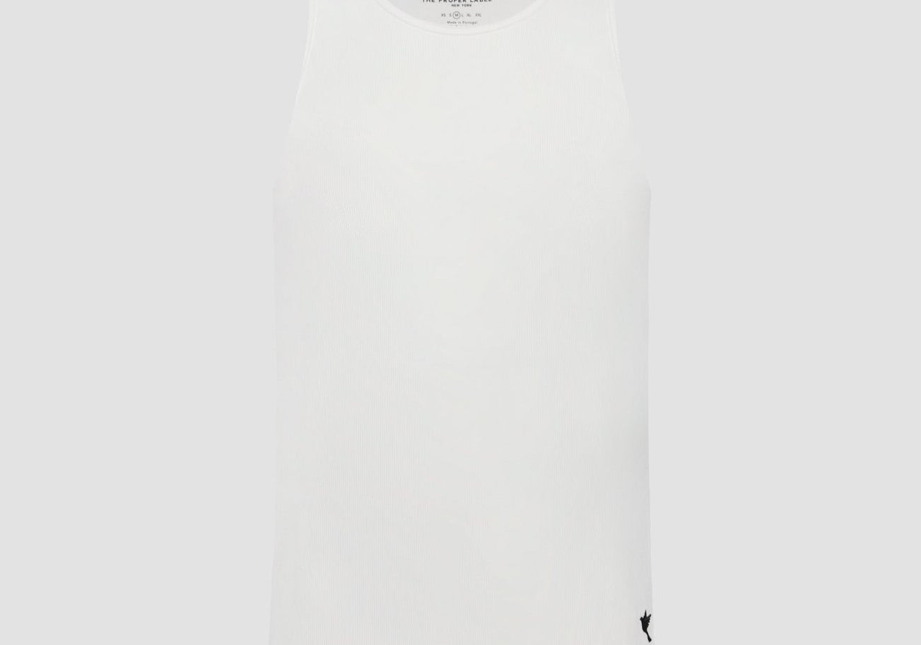 The Proper Tank Top ™ [Black Dove Embroidery] - The Proper Label ™