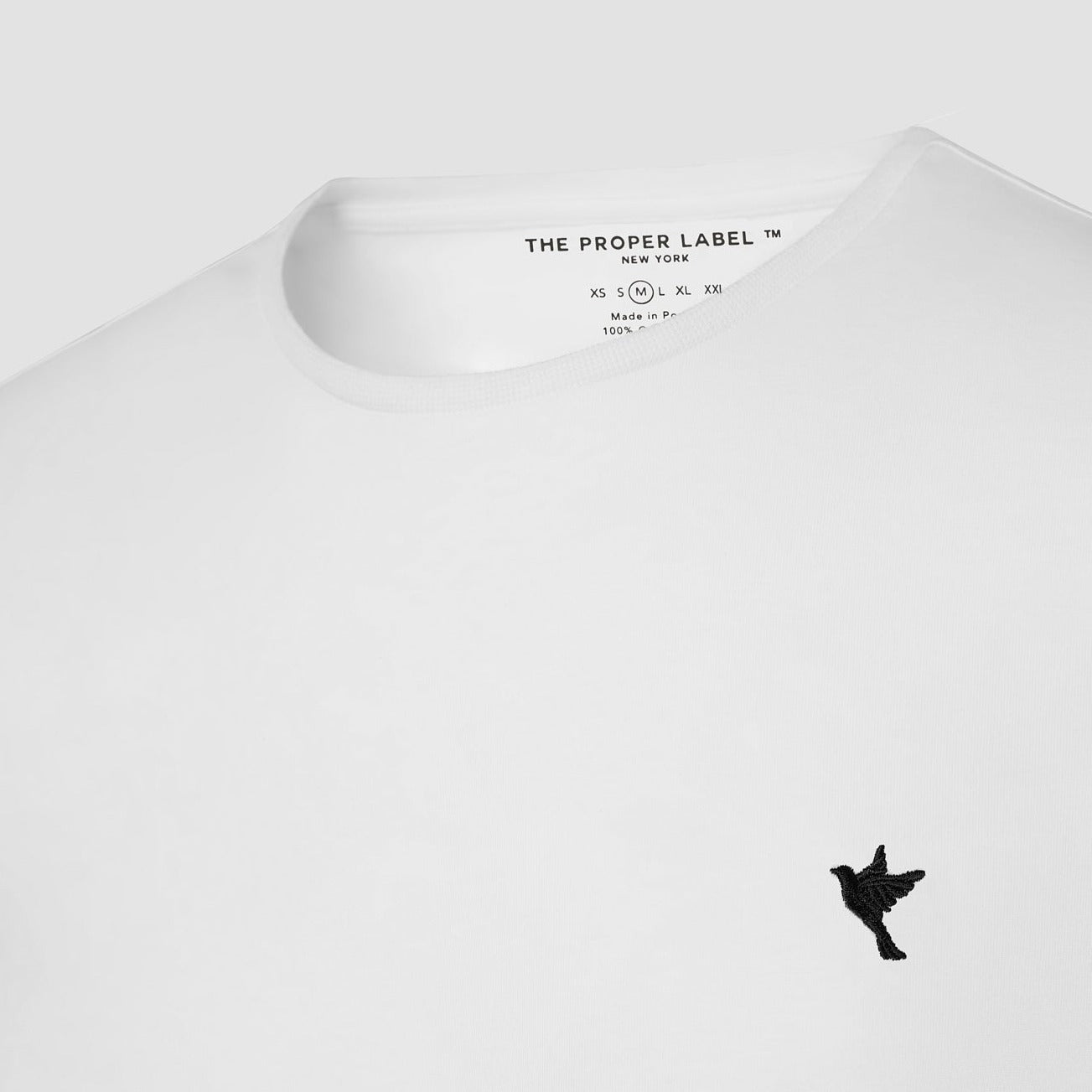 The Proper Tee Shirt ™ [Black Dove Embroidery] - The Proper Label ®