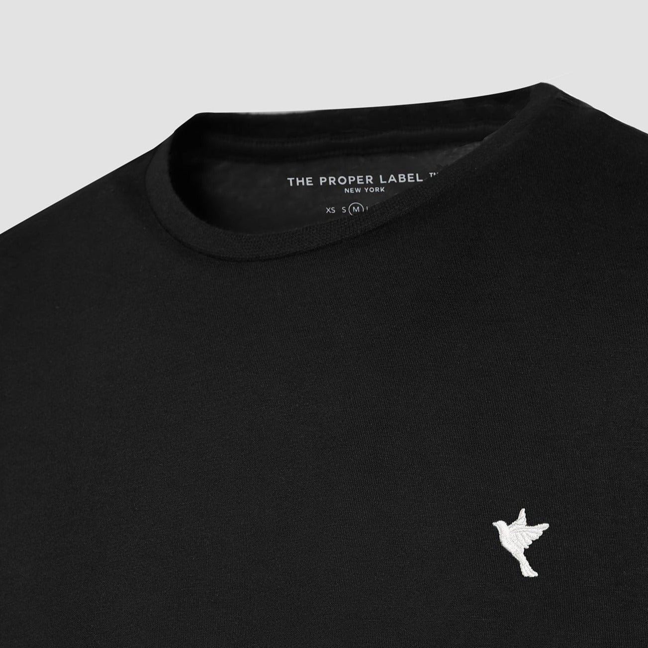 The Proper Tee Shirt ™ [White Dove Embroidery] - The Proper Label ®