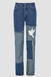 TPL ® Patchwork Denim Jeans - The Proper Label ™
